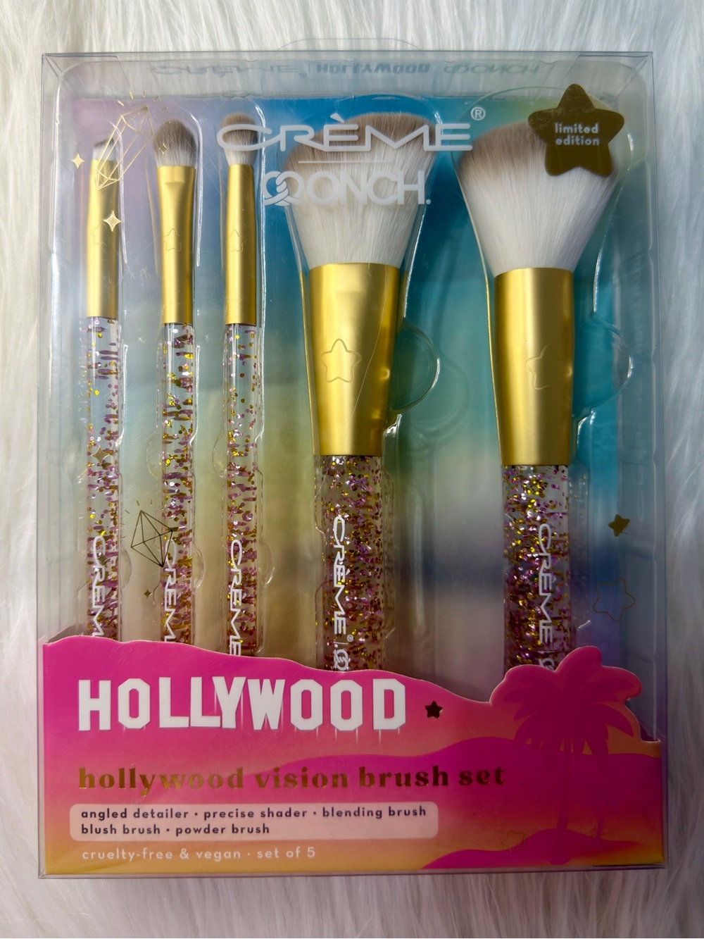 💕Crème Shop Five Piece Hollywood Makeup Face Brush Set